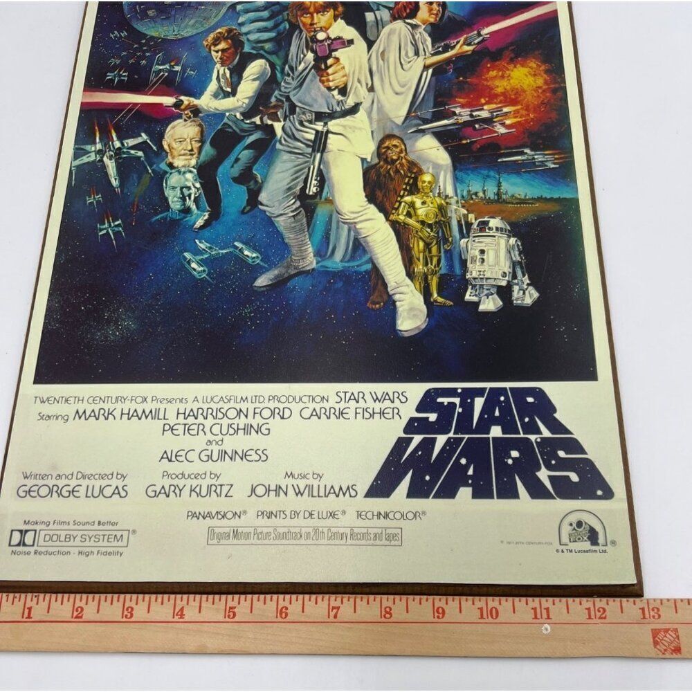 Home Accents Star Wars Movie Poster Wood Sign 19" x 13" Print - Picture 5 of 6